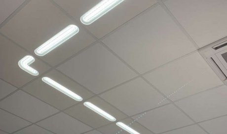 Installation d'éclairage LED sur faux plafond à Roannne